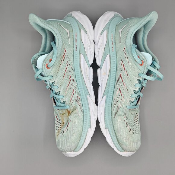 Hoka One One Women's Clifton Edge 1110511 EBWH Green - Picture 7 of 12